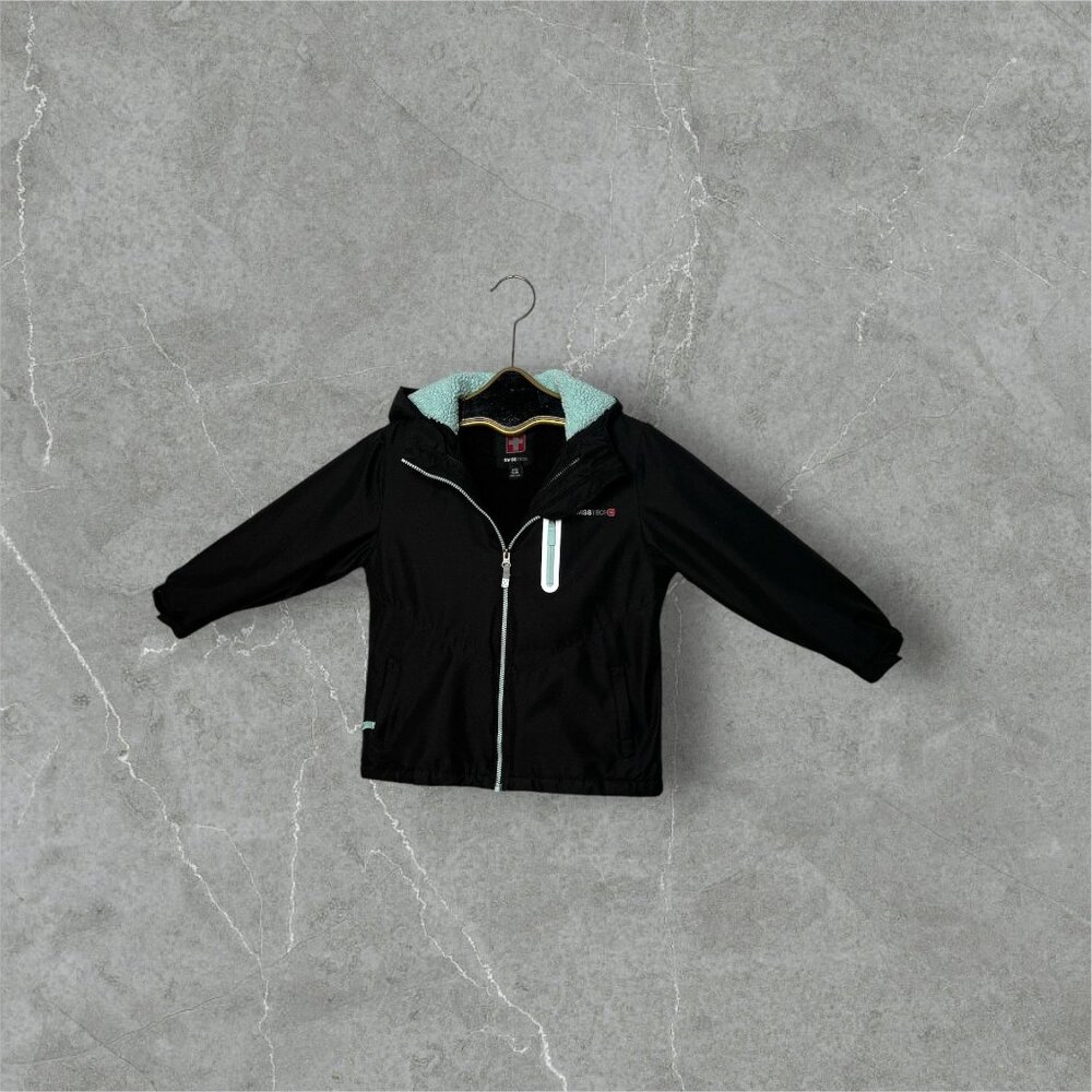 Swiss Tech Kids Windbreaker Jacket With Hood & Pockets